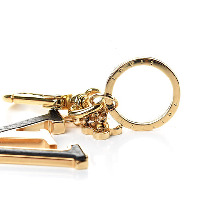 Louis Vuitton Metal Taurillon LV Capucines Bag Charm Key Holder Black 3 of 3