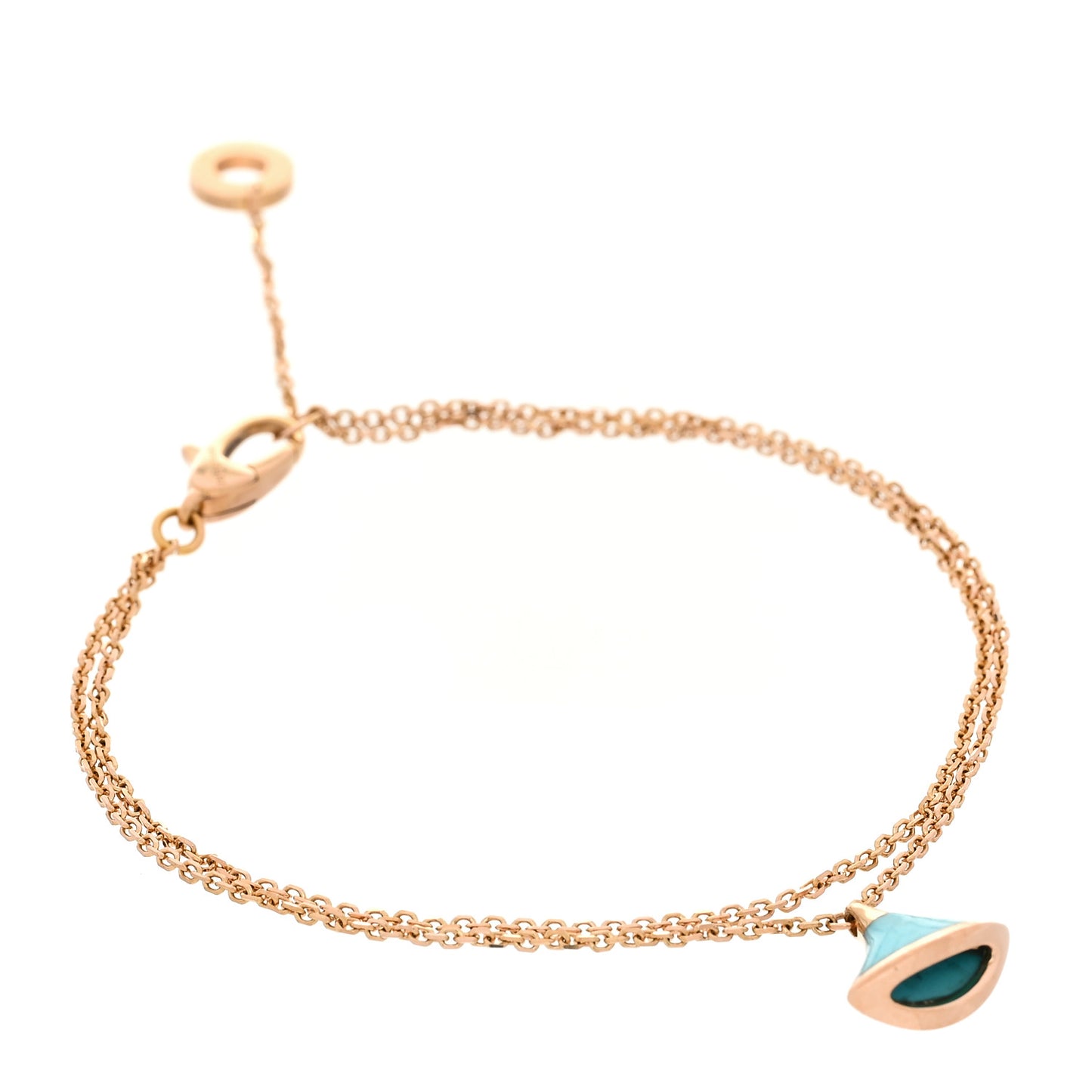 18K Rose Gold Turquoise Divas' Dream Bracelet SM