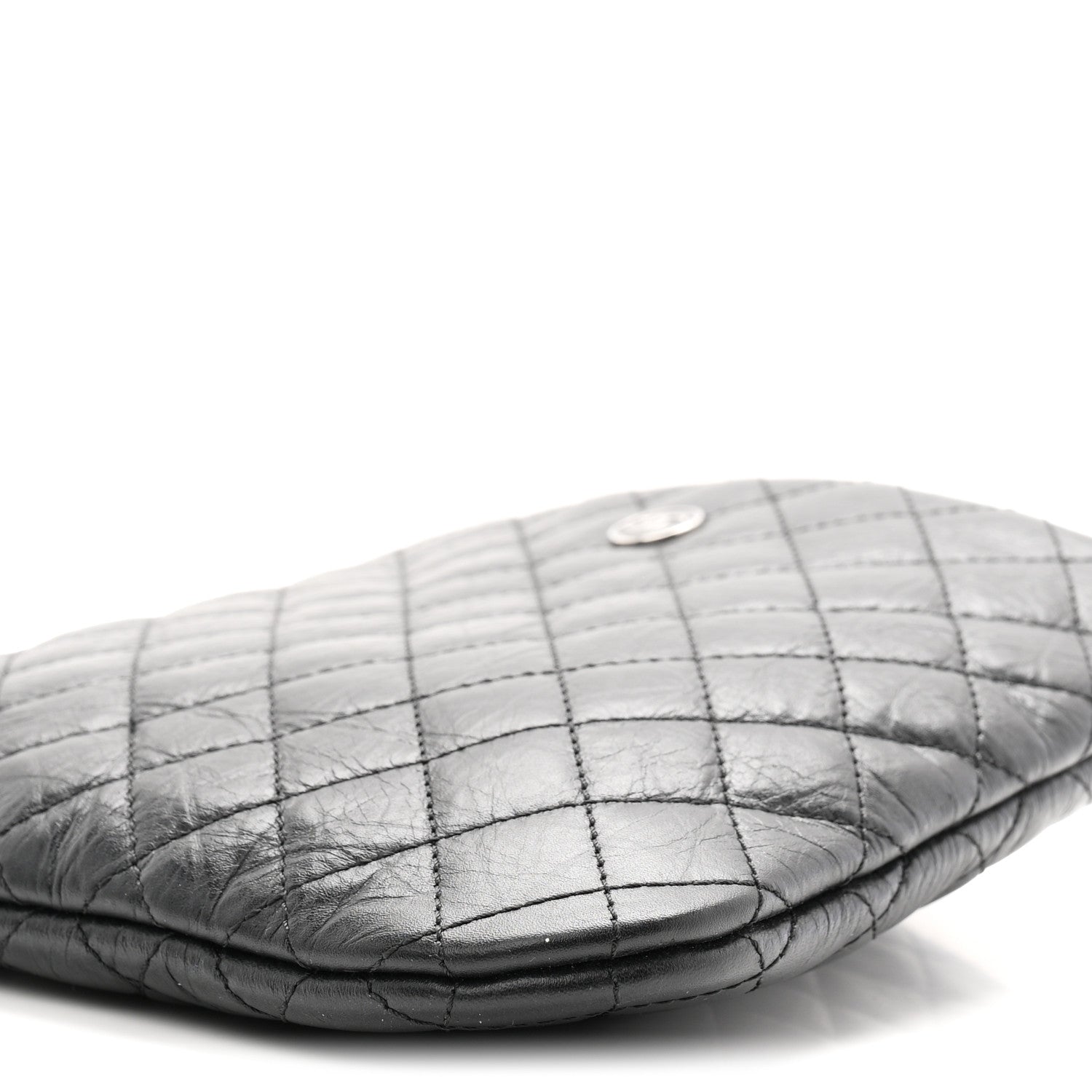 Chanel Aged Calfskin Quilted Crossbody Bag Black 10 of 10