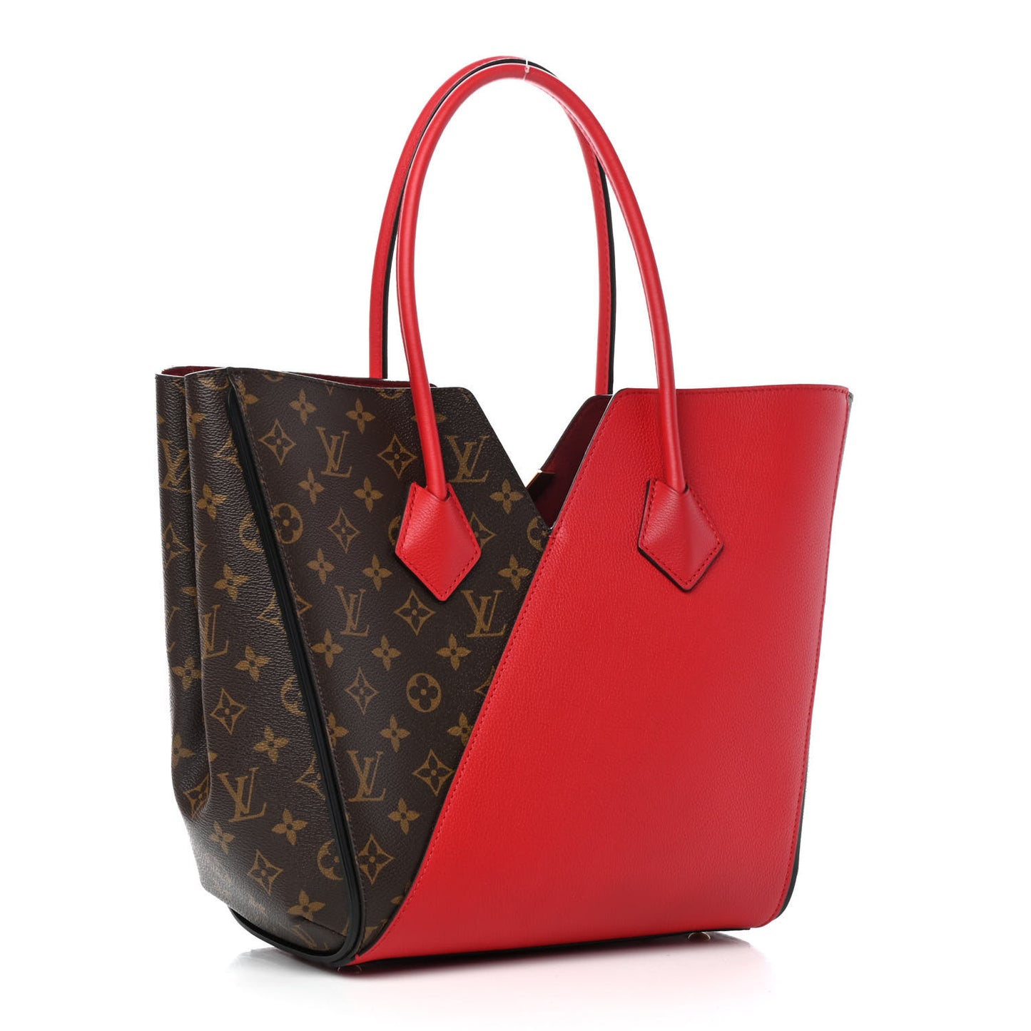 Calfskin Monogram Kimono Tote Cherry