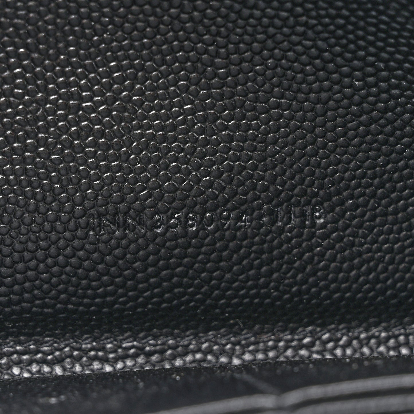 Grain De Poudre Matelasse Chevron Monogram Monochrome Zip Around Wallet Black