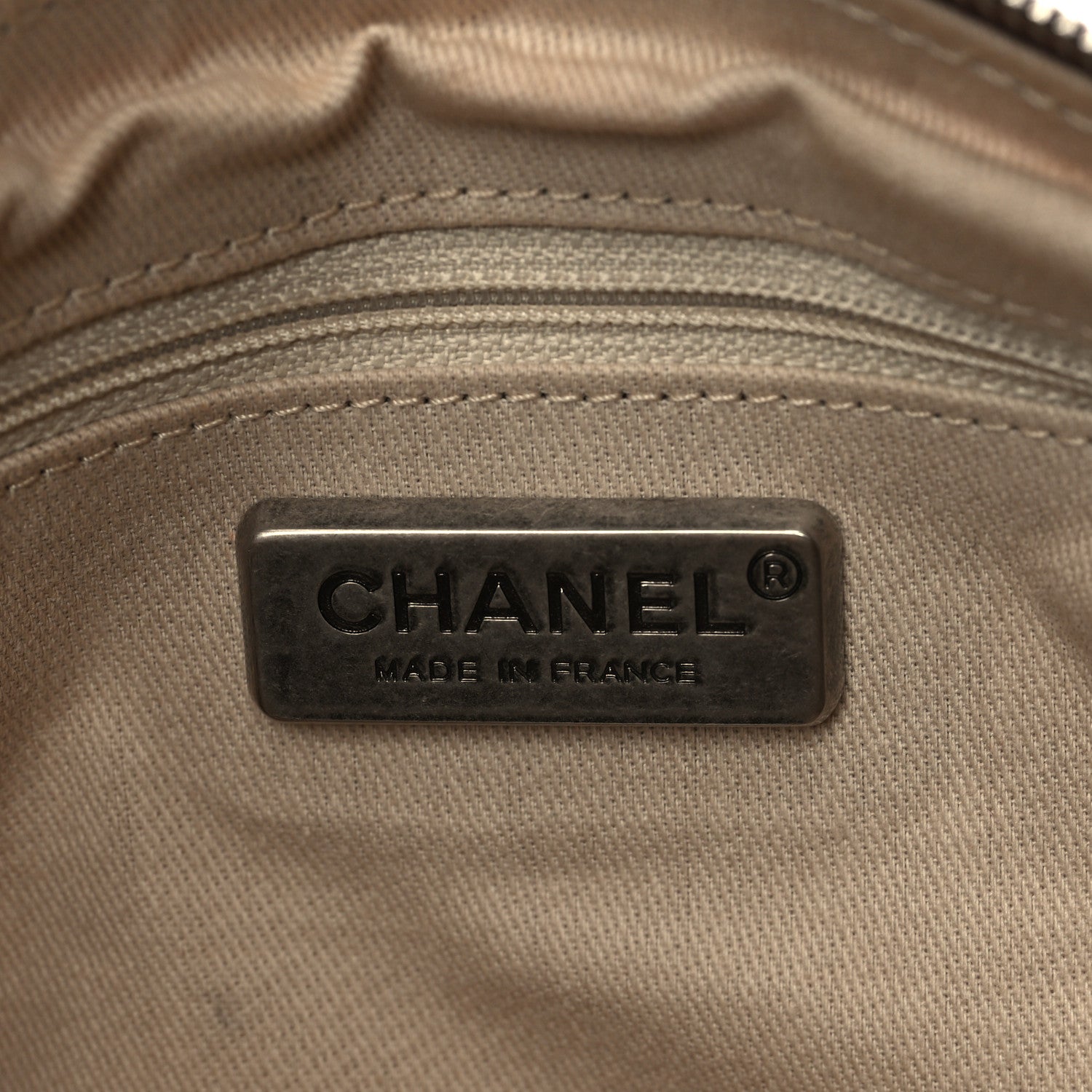 Chanel Caviar Stitched Outdoor Ligne Hobo Brown 6 of 9
