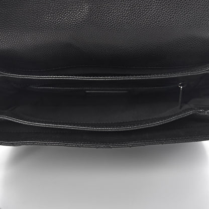 Chanel Caviar Quilted Medium Rock In Rome Single Flap Black 5 of 14