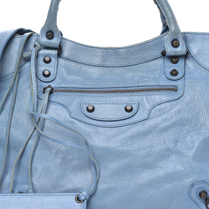 Balenciaga Agneau Classic Hardware Velo Bleu Indigo 18 of 19