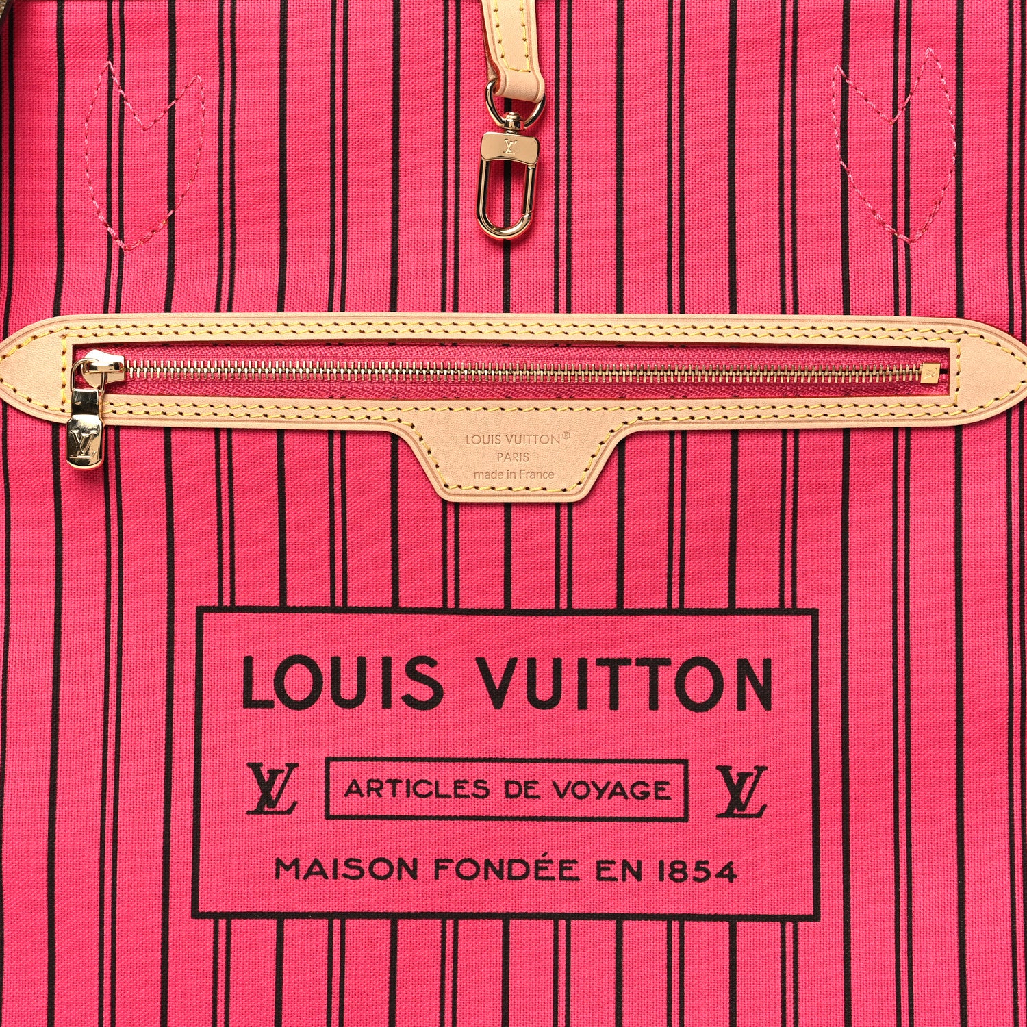 Louis Vuitton Monogram Inside Out Neverfull Bandouliere MM Rose Pondichery 13 of 15