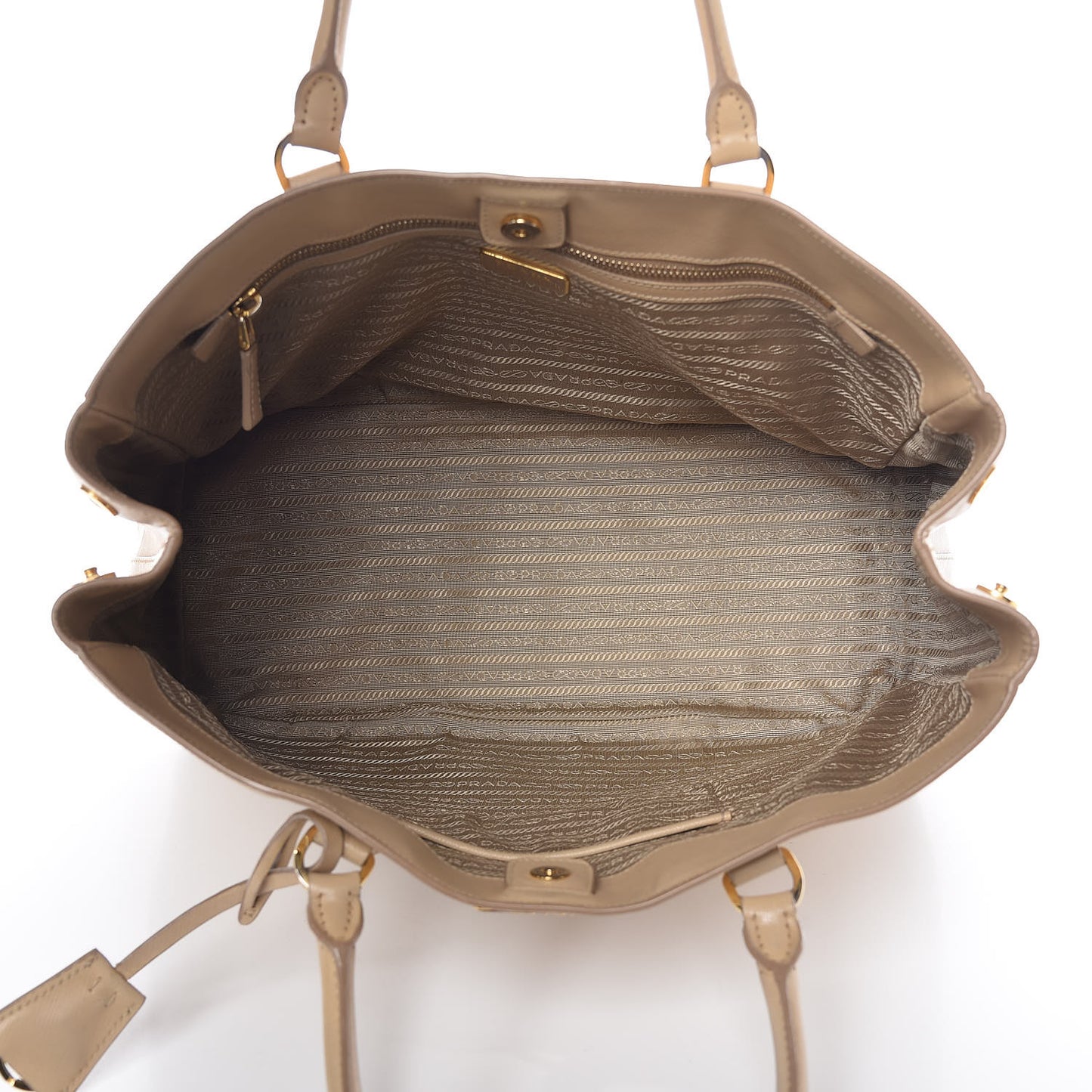 Saffiano Lux Large Tote Sabbia