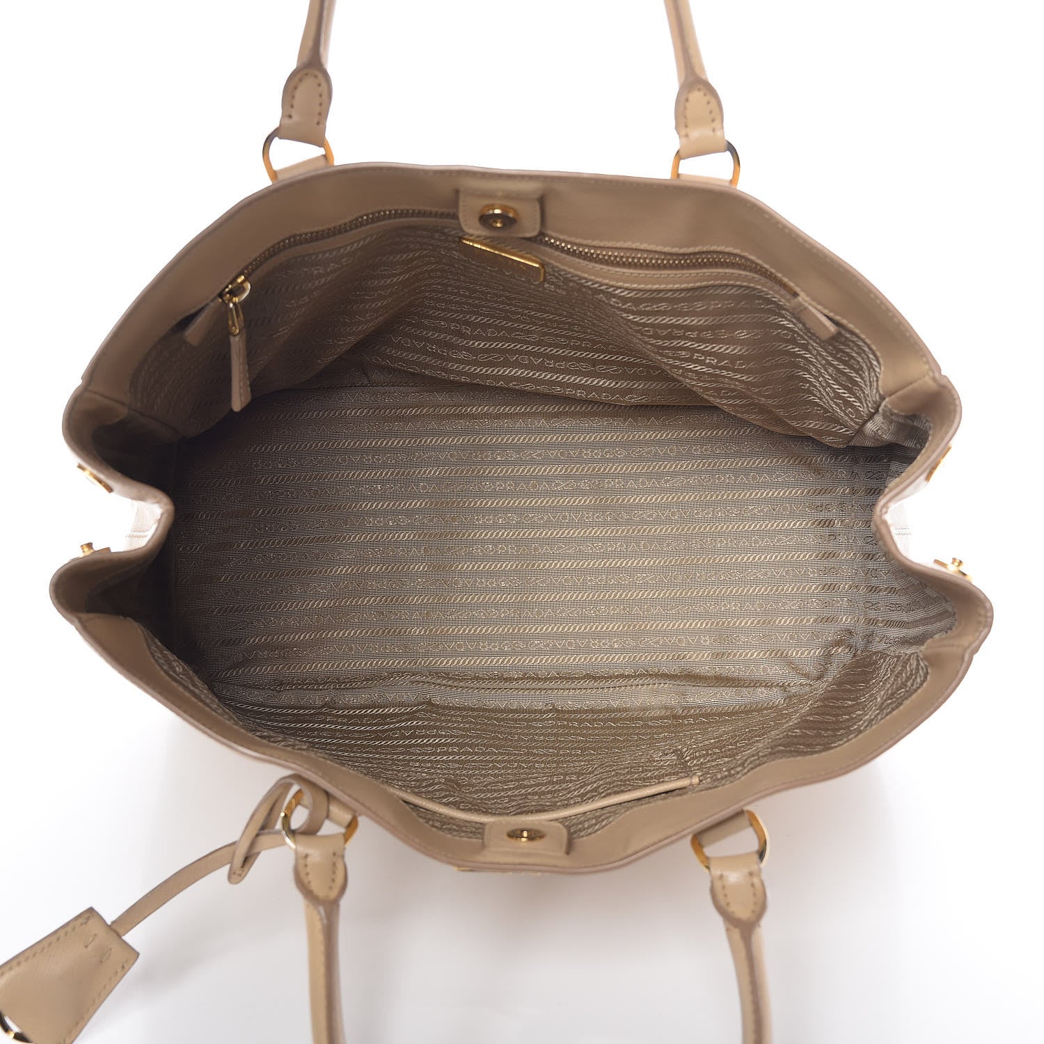 Prada Saffiano Lux Large Tote Sabbia 5 of 17