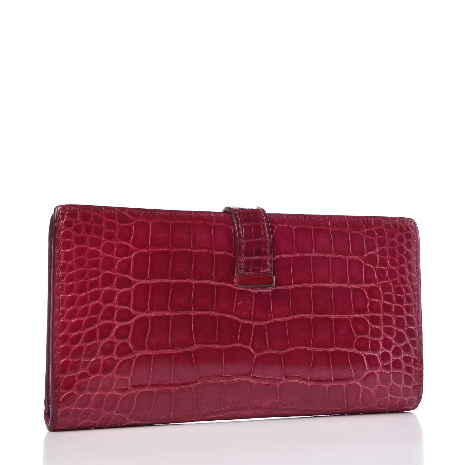 Hermes Shiny Alligator Bearn Wallet 3 of 7