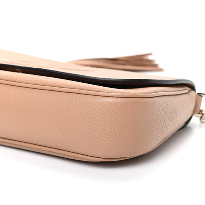 Gucci Pebbled Calfskin Medium Soho Flap Crossbody Camelia 9 of 10