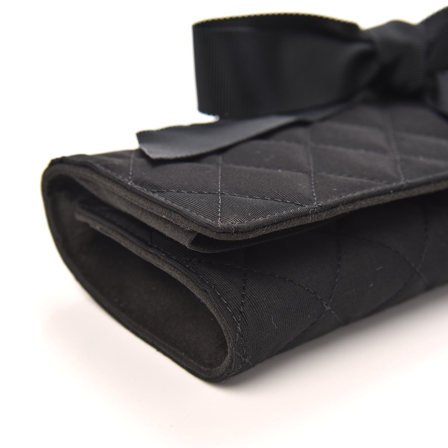 Grosgrain Quilted Jewelry Roll Case