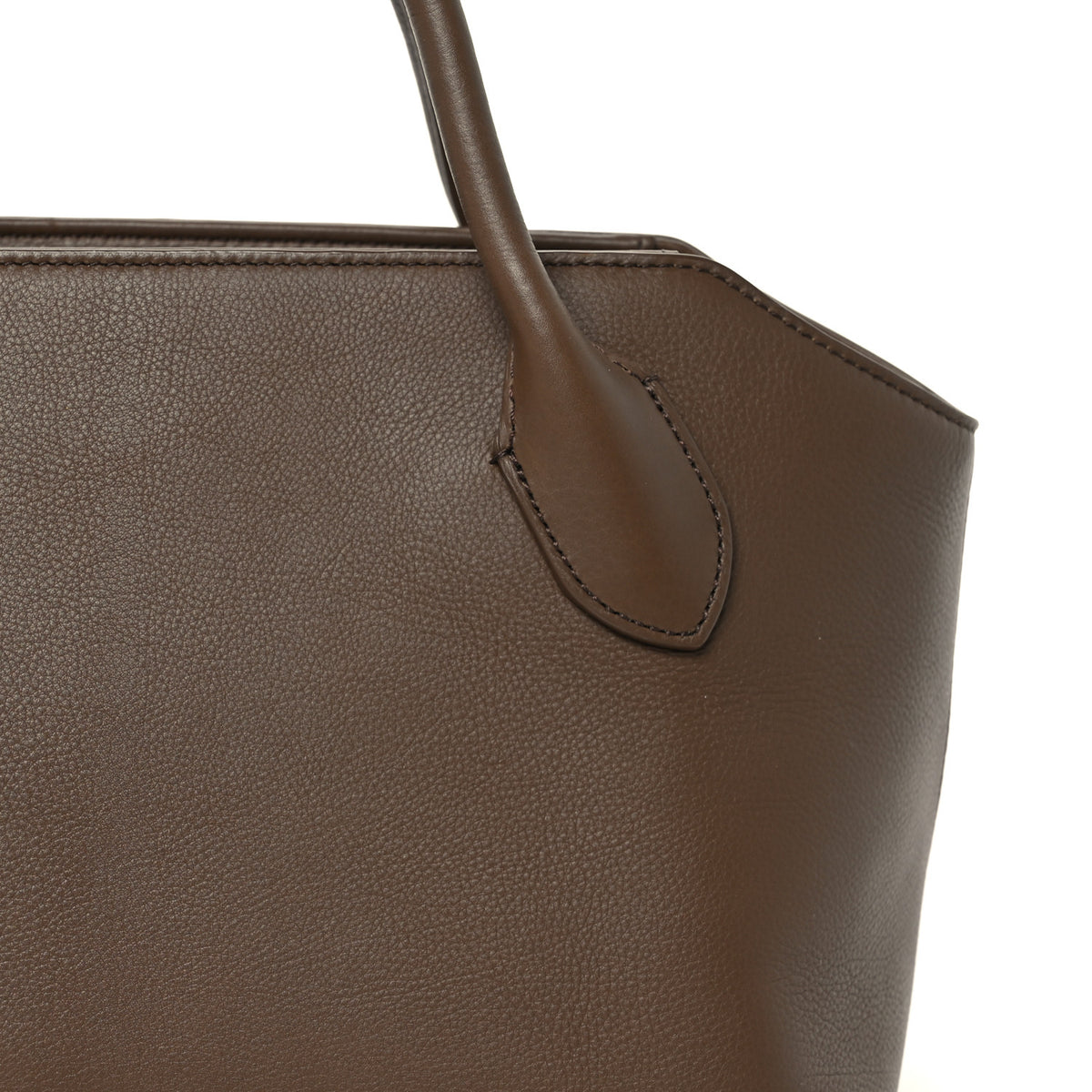 Nappa Terrasse Bauletto Bag Tawny Brown