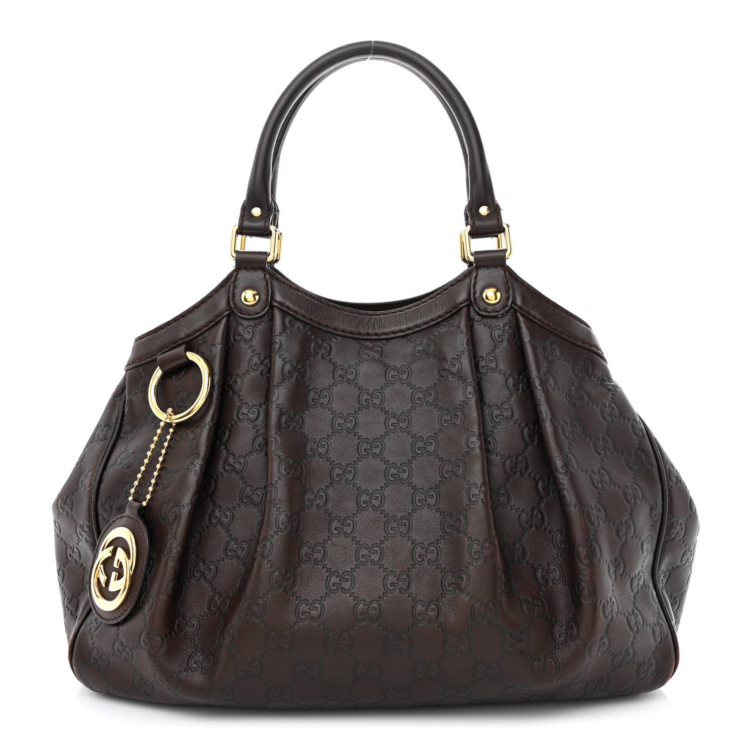 Gucci Guccissima Medium Sukey Tote Brown 1 of 16