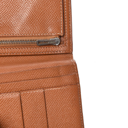 Hermes Epsom Bearn Gusset Wallet Gold 8 of 10