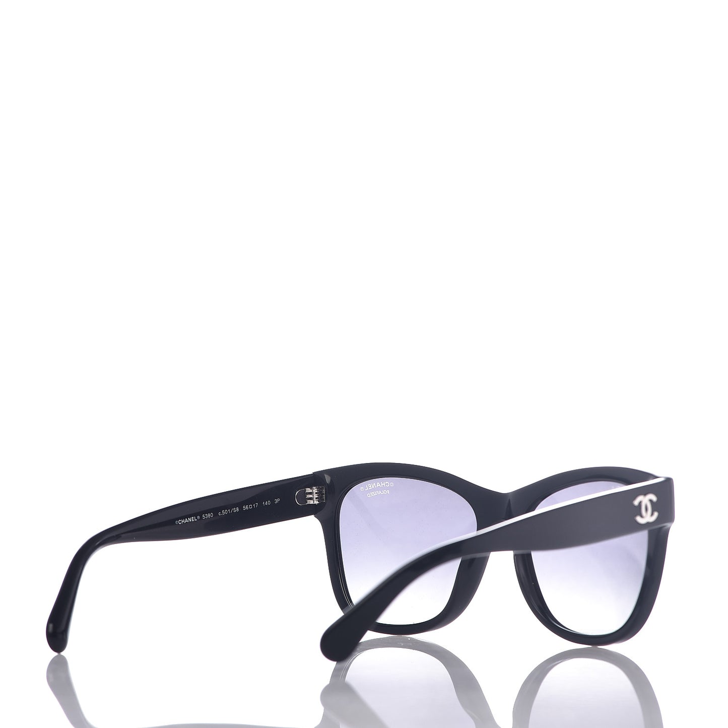 Polarized Square CC Sunglasses 5380 Black