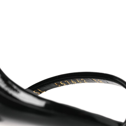Saint Laurent Patent Calfskin Opyum 110 Sandals 38 Black 10 of 11