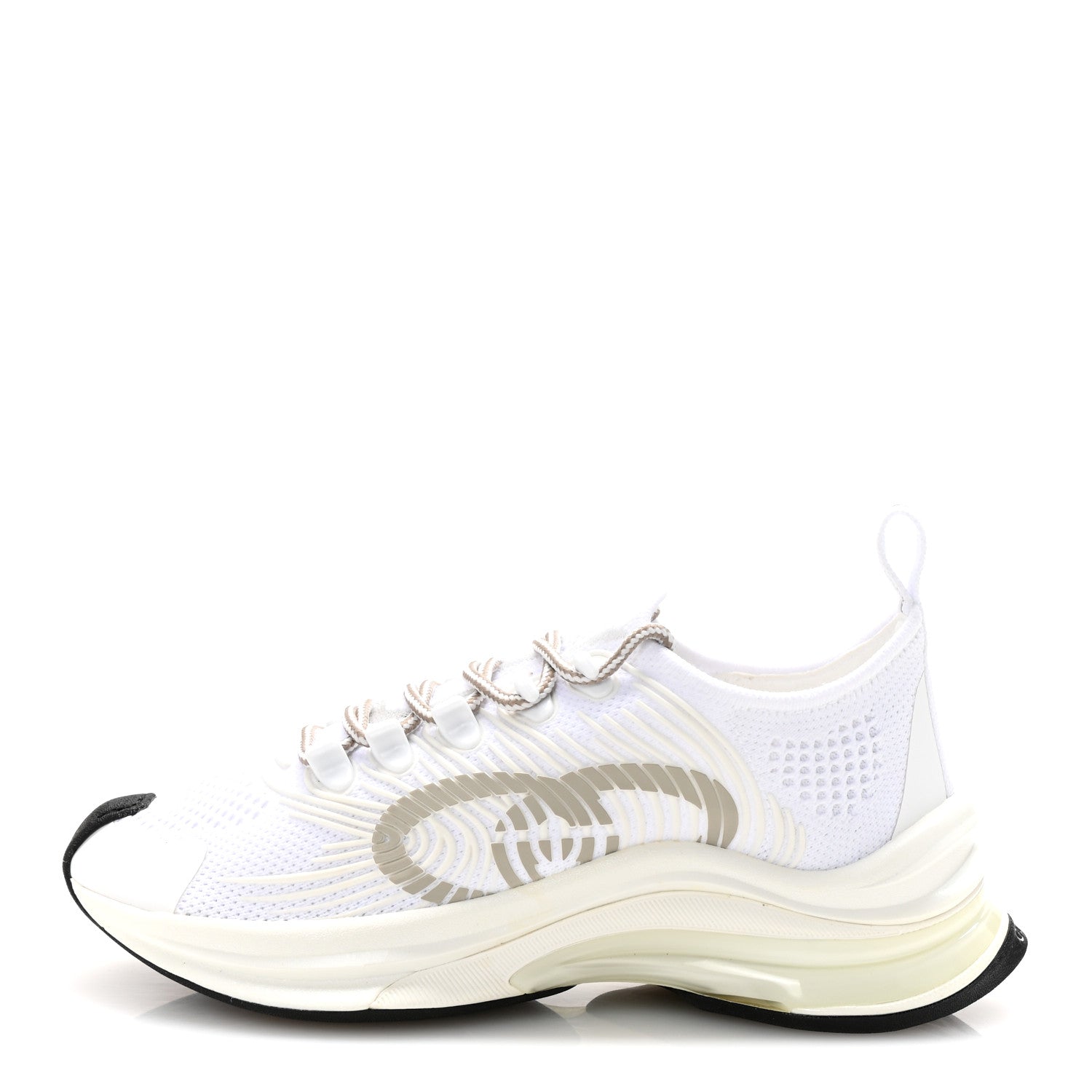 Gucci Technical Knit Fabric Waves Womens Gucci Run Sneakers 35.5
