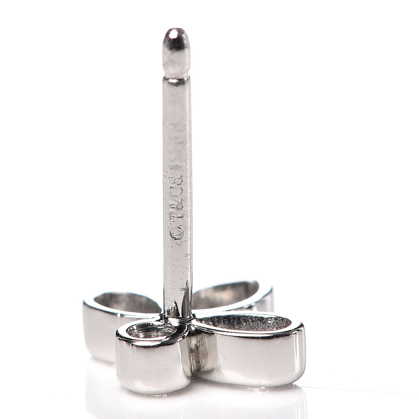 Platinum Diamond Fleur de Lis Earrings