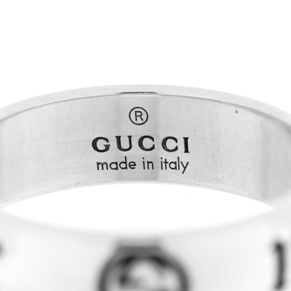 Gucci Sterling Silver Maison de L'Amour Ring 50 5.5 4 of 4