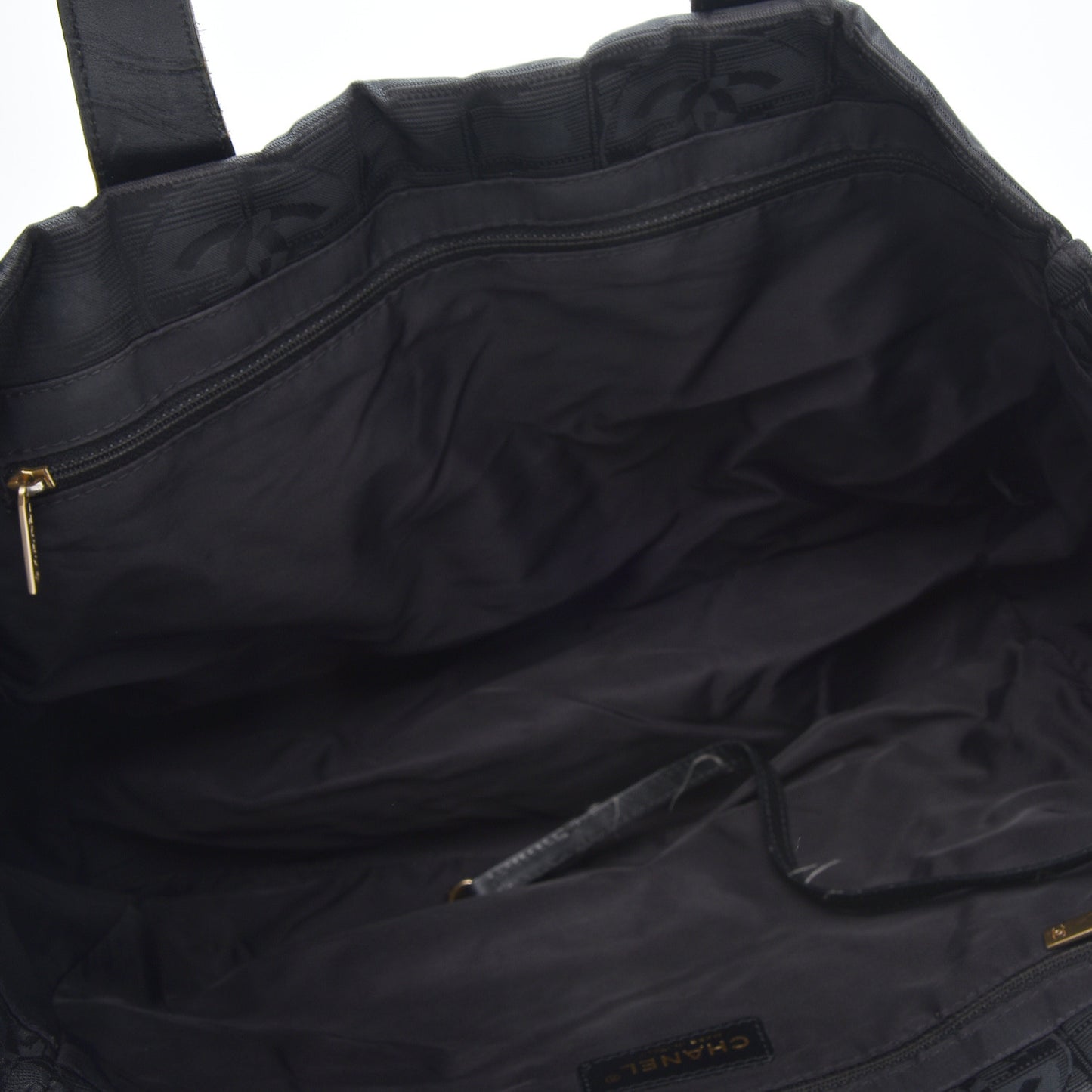 Nylon Large Travel Tote Black