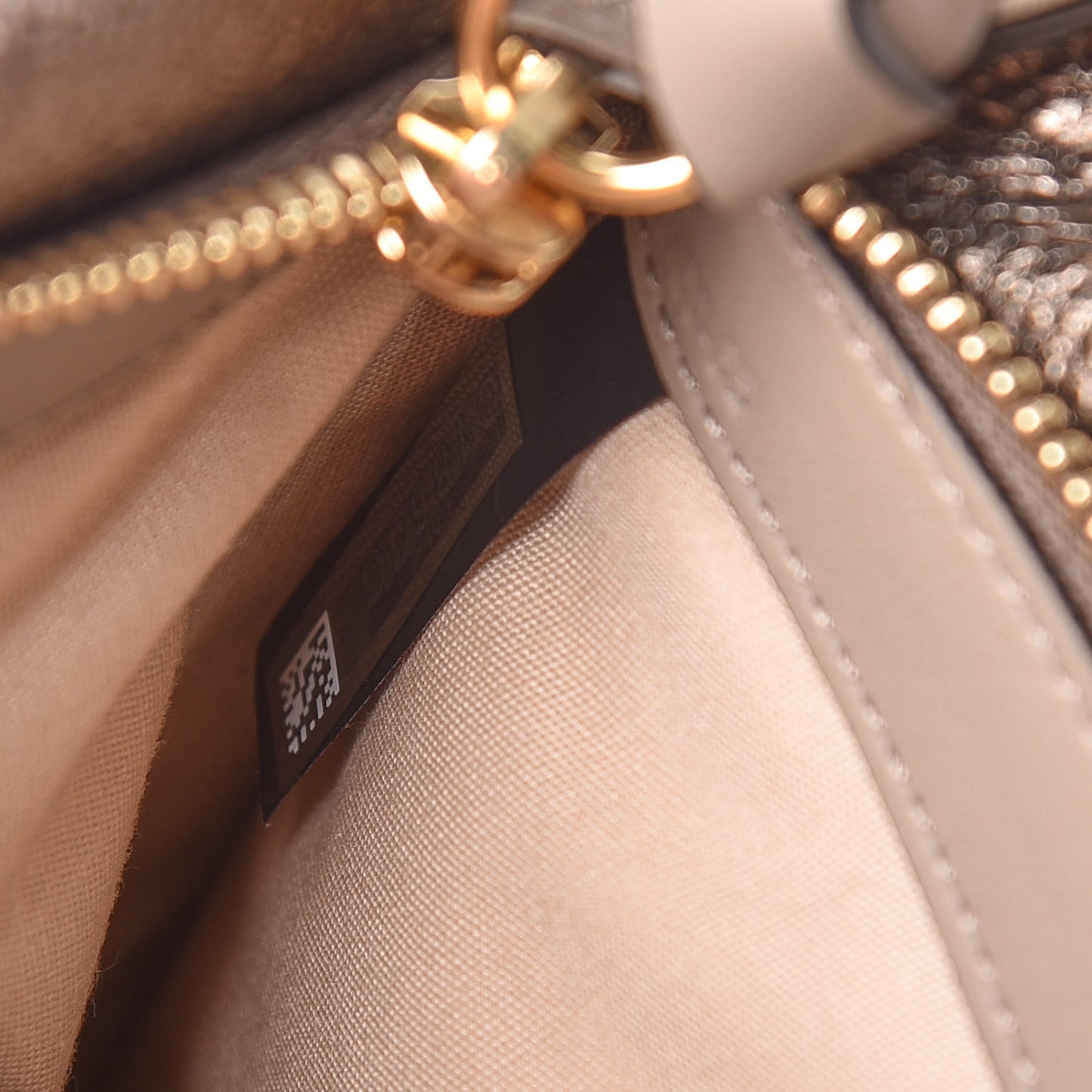 Metallic Calfskin Mini Roy Chain Pouch Bronze