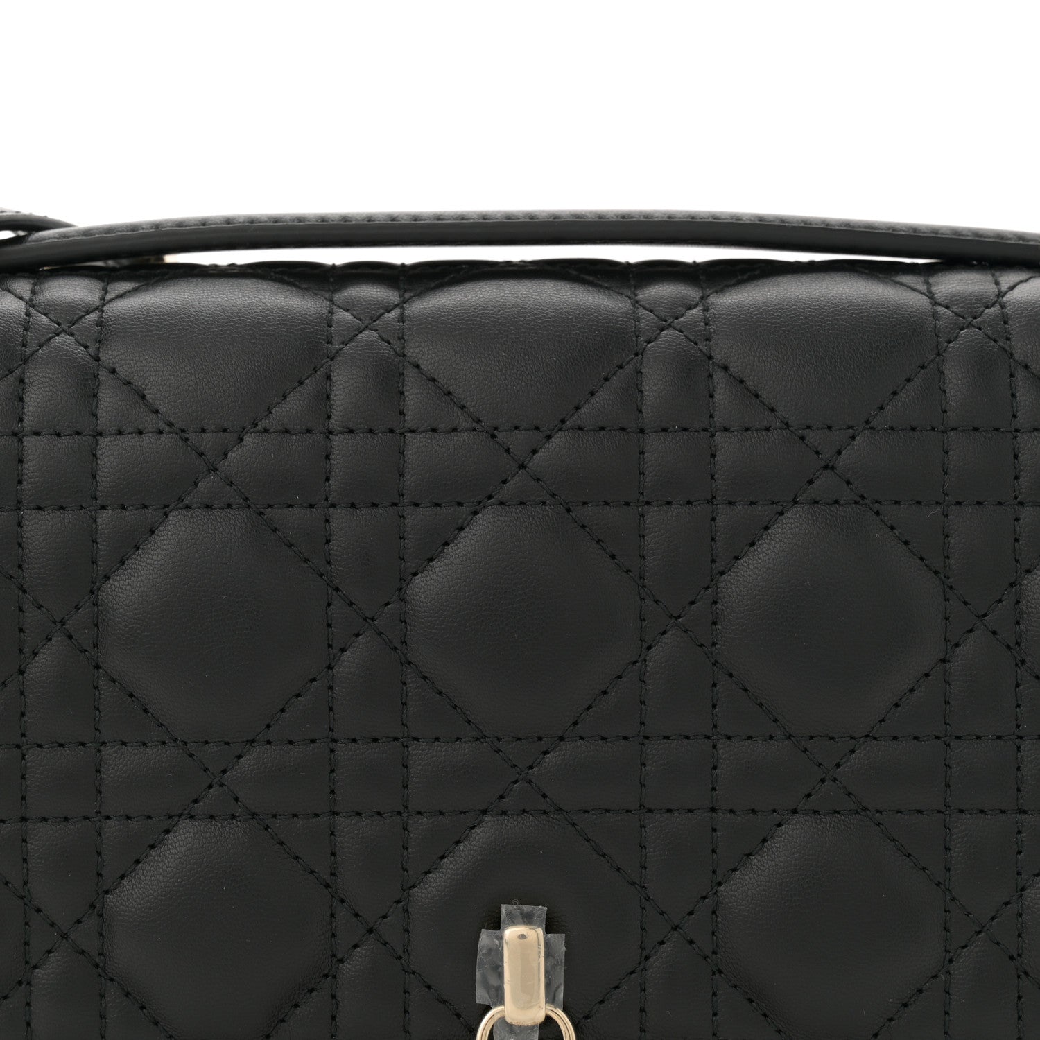 Christian Dior Lambskin Cannage Miss Dior Chain Pouch Black
