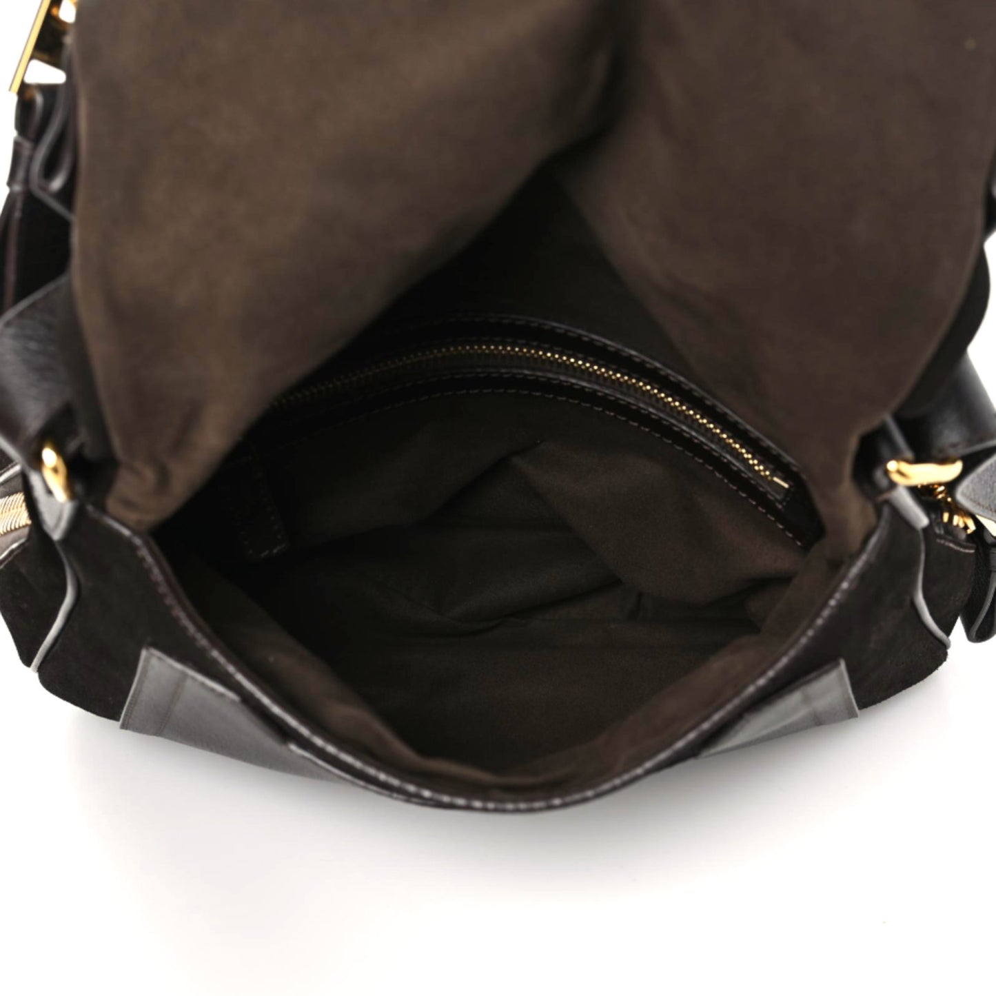Suede Calfskin Jennifer Crossbody Brown