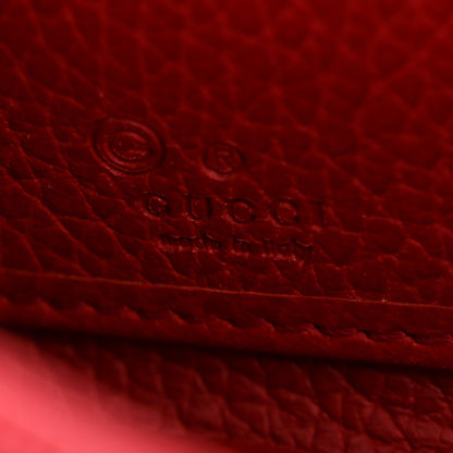 Gucci Dollar Calfskin GG Zip Around Wallet Red 6 of 9
