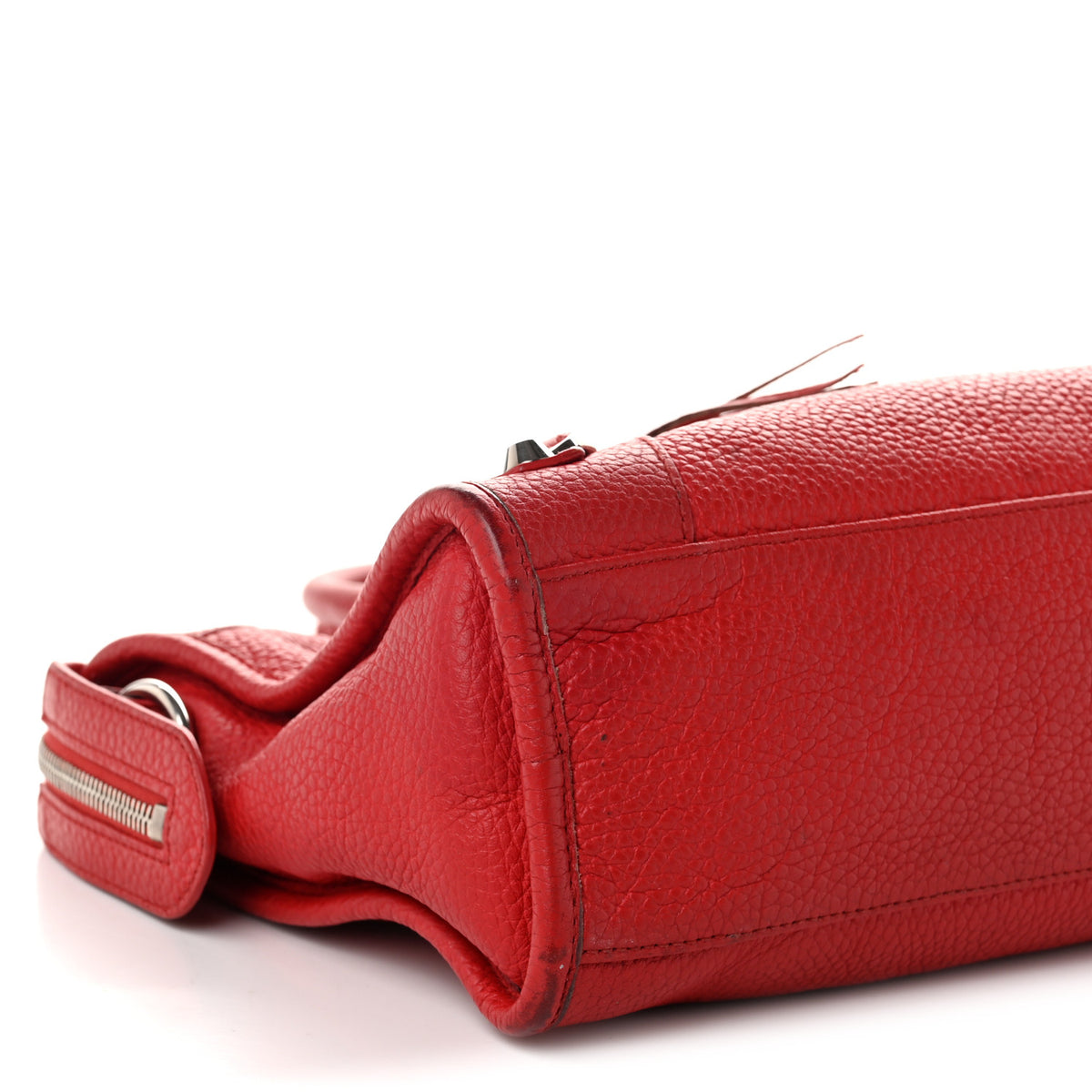 Balenciaga Vibrato Calfskin Classic Silver Hardware S City Rouge Cerise 10 of 15