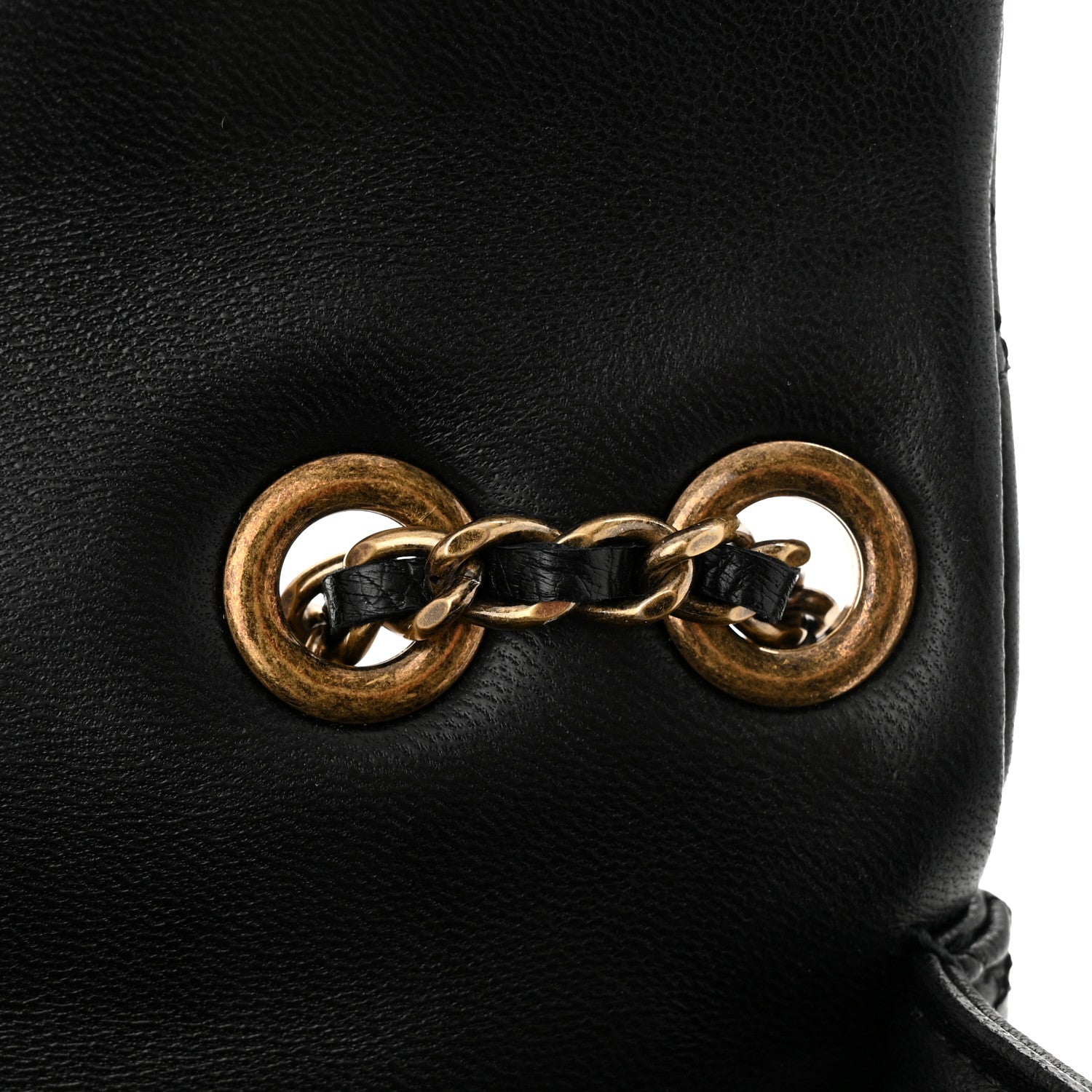 Chanel Lambskin Small Grocery By Chanel Flap Black 15 of 16