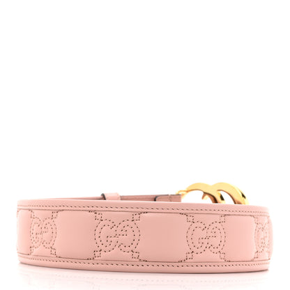 Gucci Calfskin GG Matelasse Marmont 40mm Belt 95 38 Perfect Pink 2 of 5
