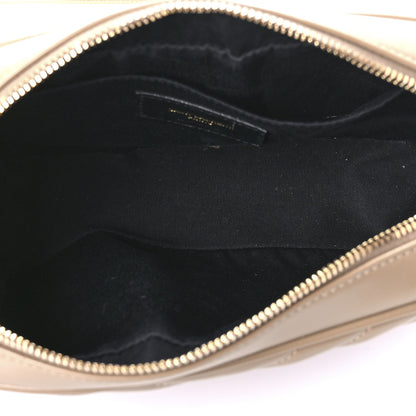 Saint Laurent Calfskin Matelasse Monogram Lou Camera Bag Dark Beige 5 of 9