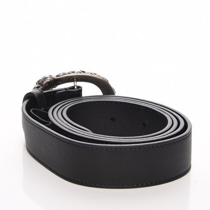 Gucci Moon Calfskin Crystal Dionysus 30mm Belt 105 42 Black Black Diamond 3 of 6