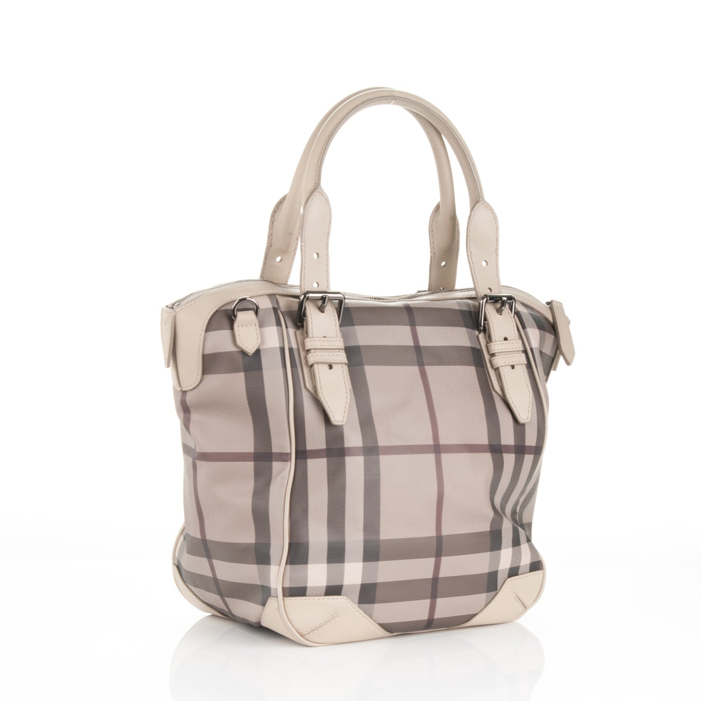 Smoked Check Tote Trench