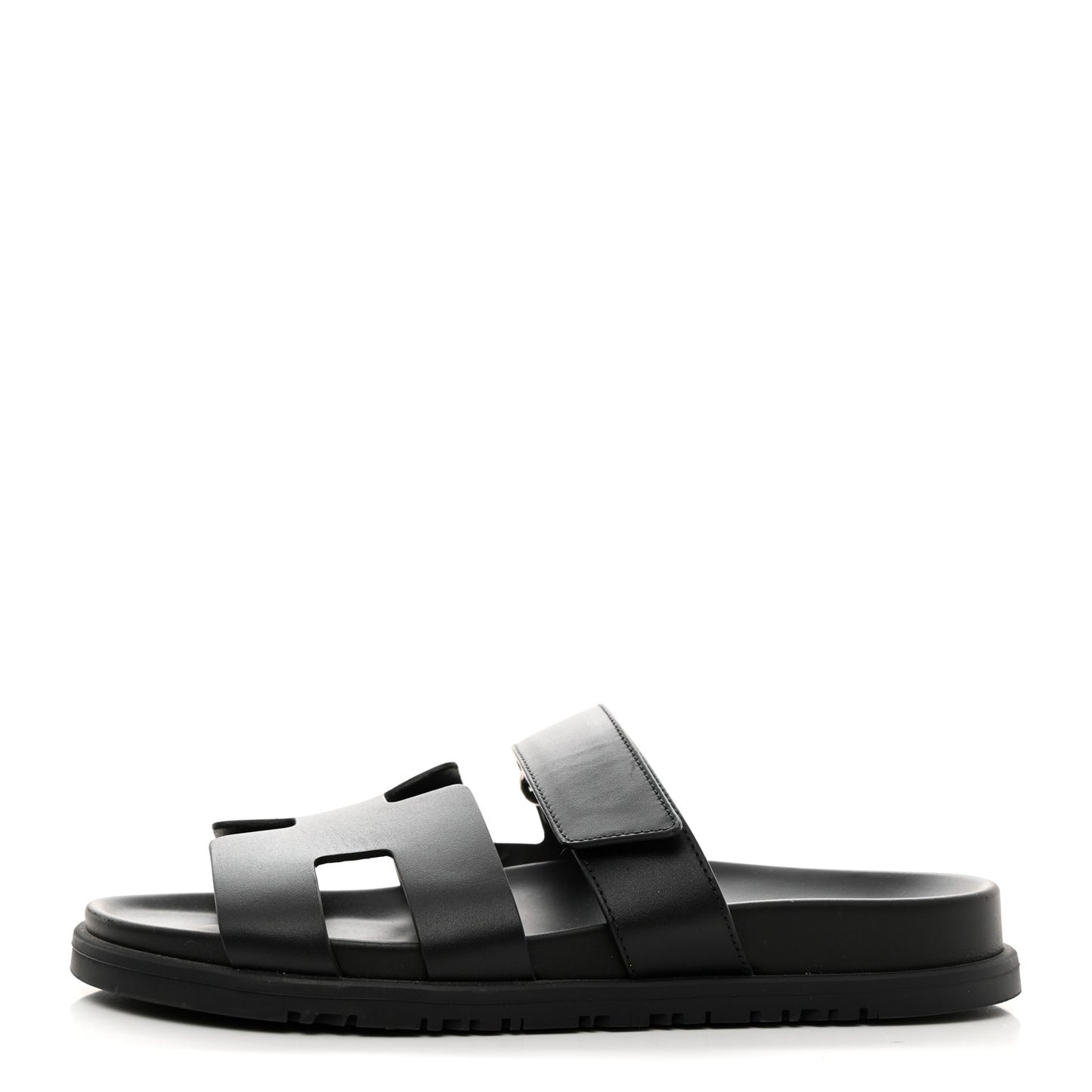 Calfskin Womens Chypre Sandals 38.5 Black