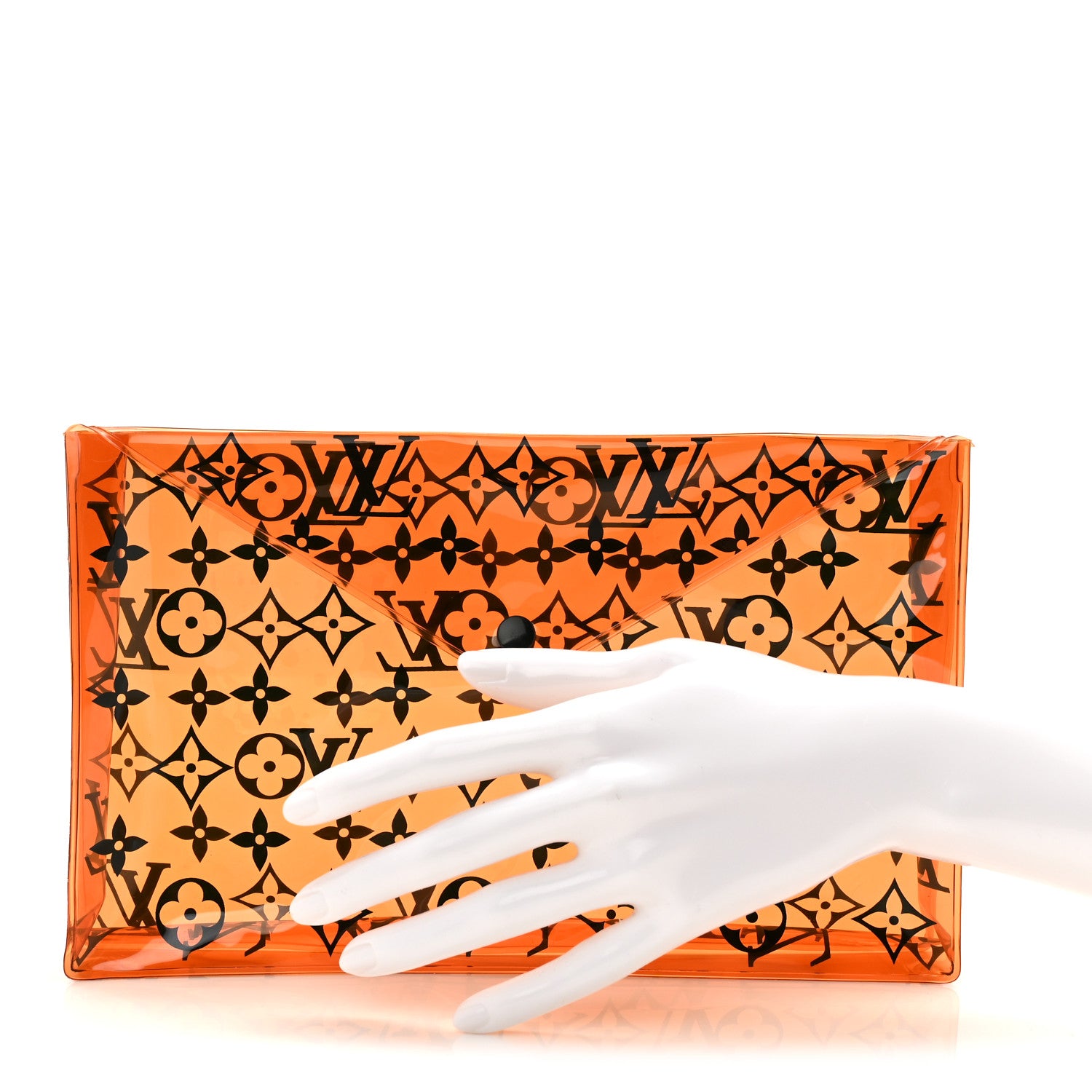Louis Vuitton PVC Monogram Printed Envelope Pouch Orange 1825604