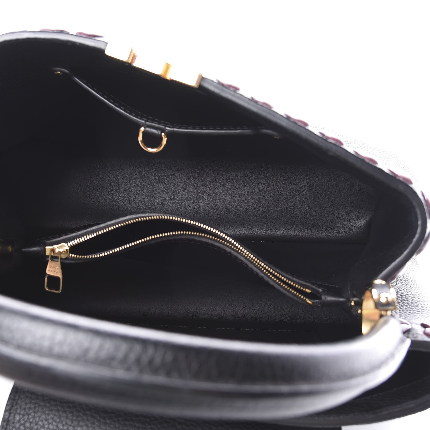 Louis Vuitton Taurillon Lambskin Capucines MM Black 5 of 11