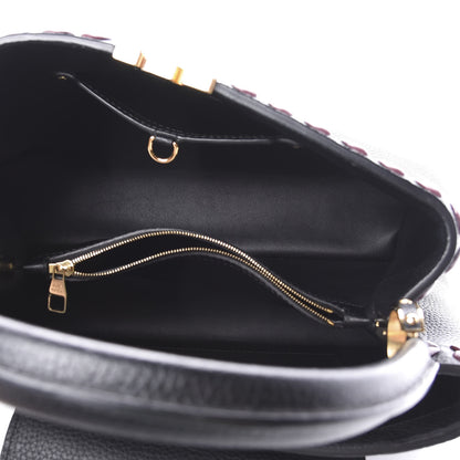 Louis Vuitton Taurillon Lambskin Capucines MM Black 5 of 11