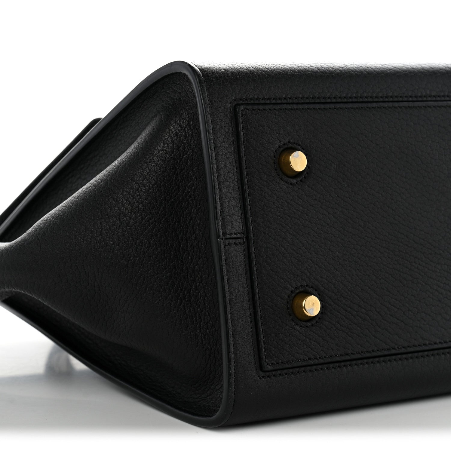 Celine Crisped Calfskin Mini Tie Knot Tote Black 8 of 13