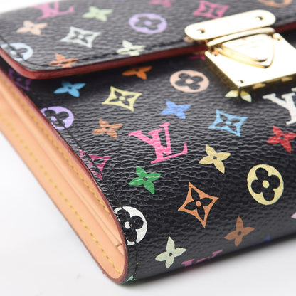 Louis Vuitton Monogram Multicolor Koala Wallet Black 7 of 10