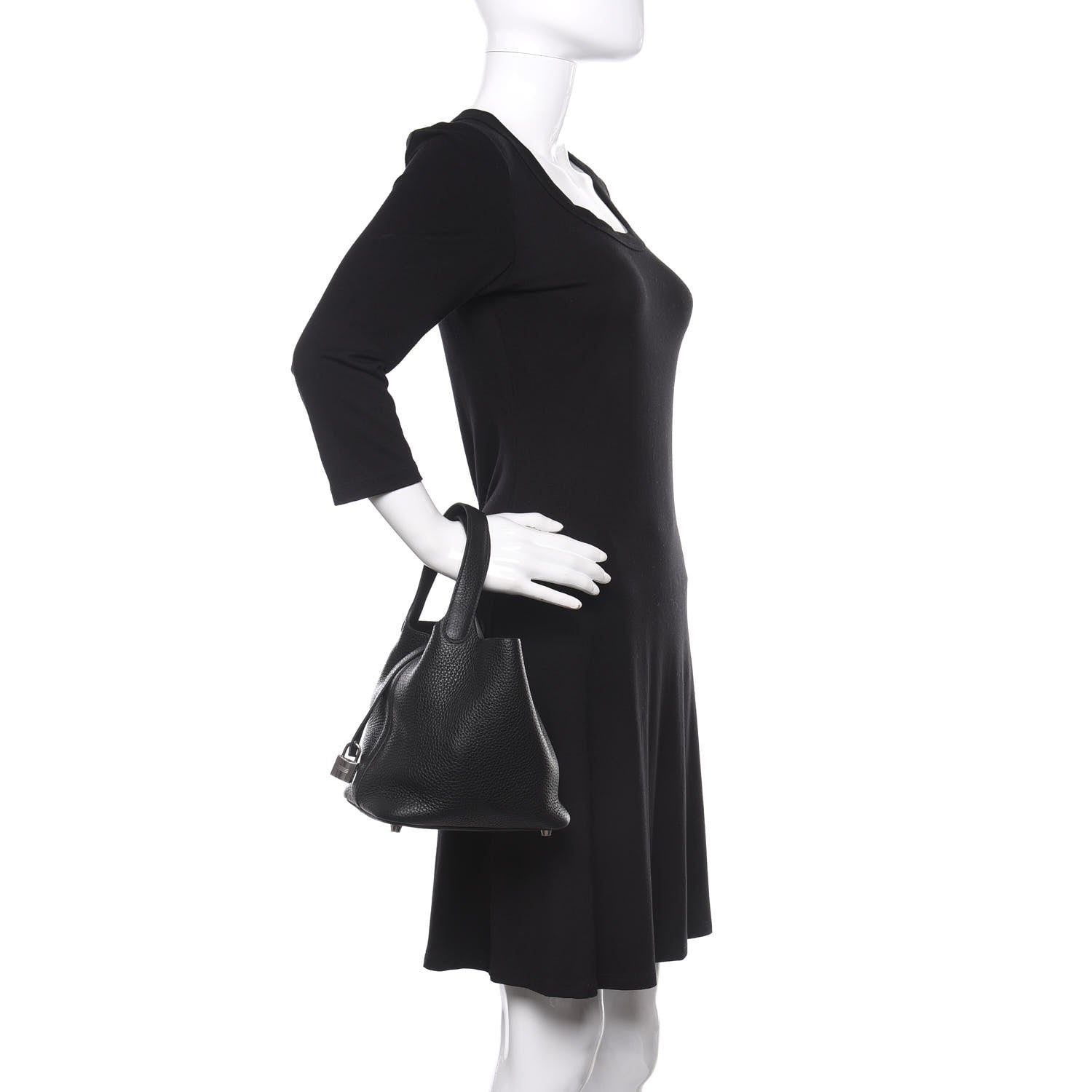Hermes Taurillon Clemence Picotin Lock 18 PM Black 2 of 11