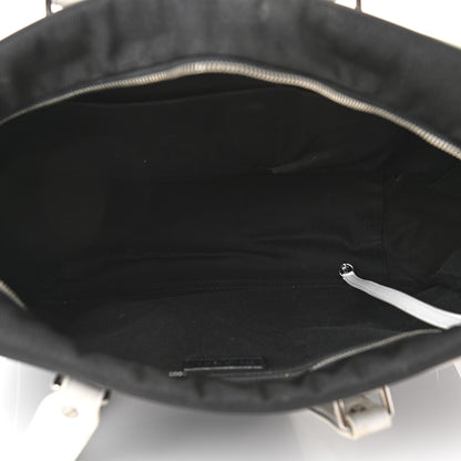 Chanel Canvas Rubber Airlines Large Zip Shopping Tote Black White Red 5 of 14