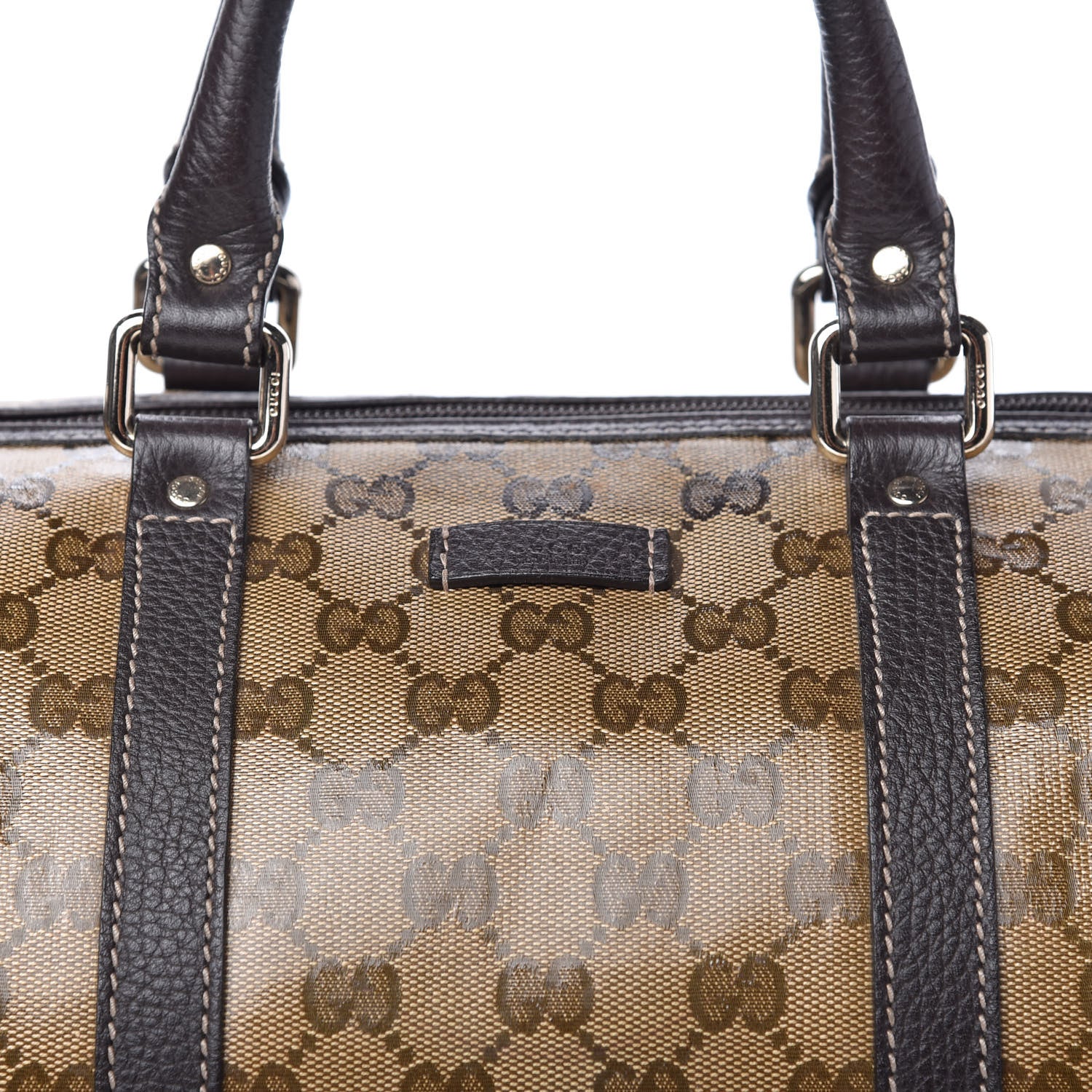 Gucci Crystal Monogram Medium Joy Boston Dark Brown 10 of 10