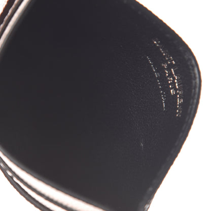 Saint Laurent Grain De Poudre Geo Print Card Case White Black 5 of 8
