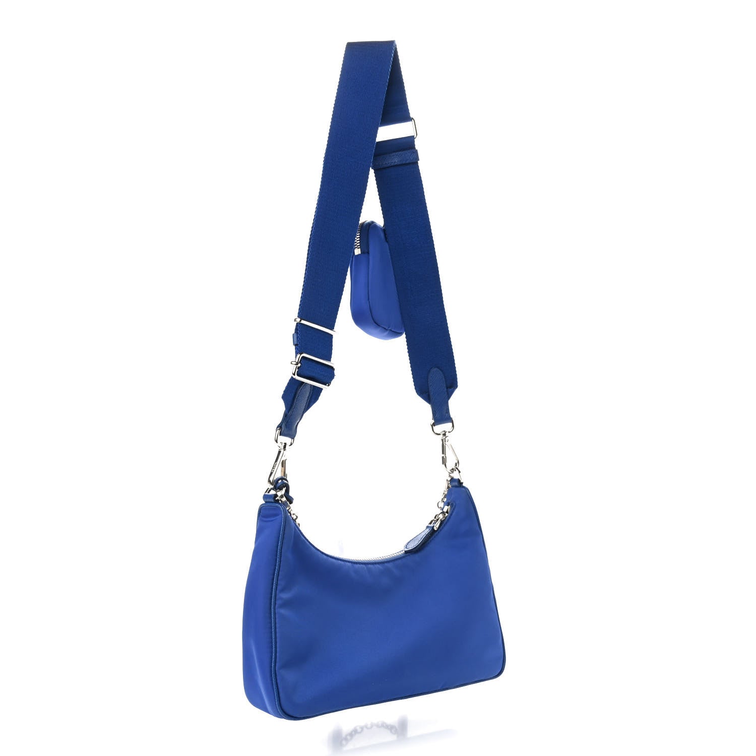 Prada Nylon Re-Edition 2005 Shoulder Bag Indaco 3 of 9