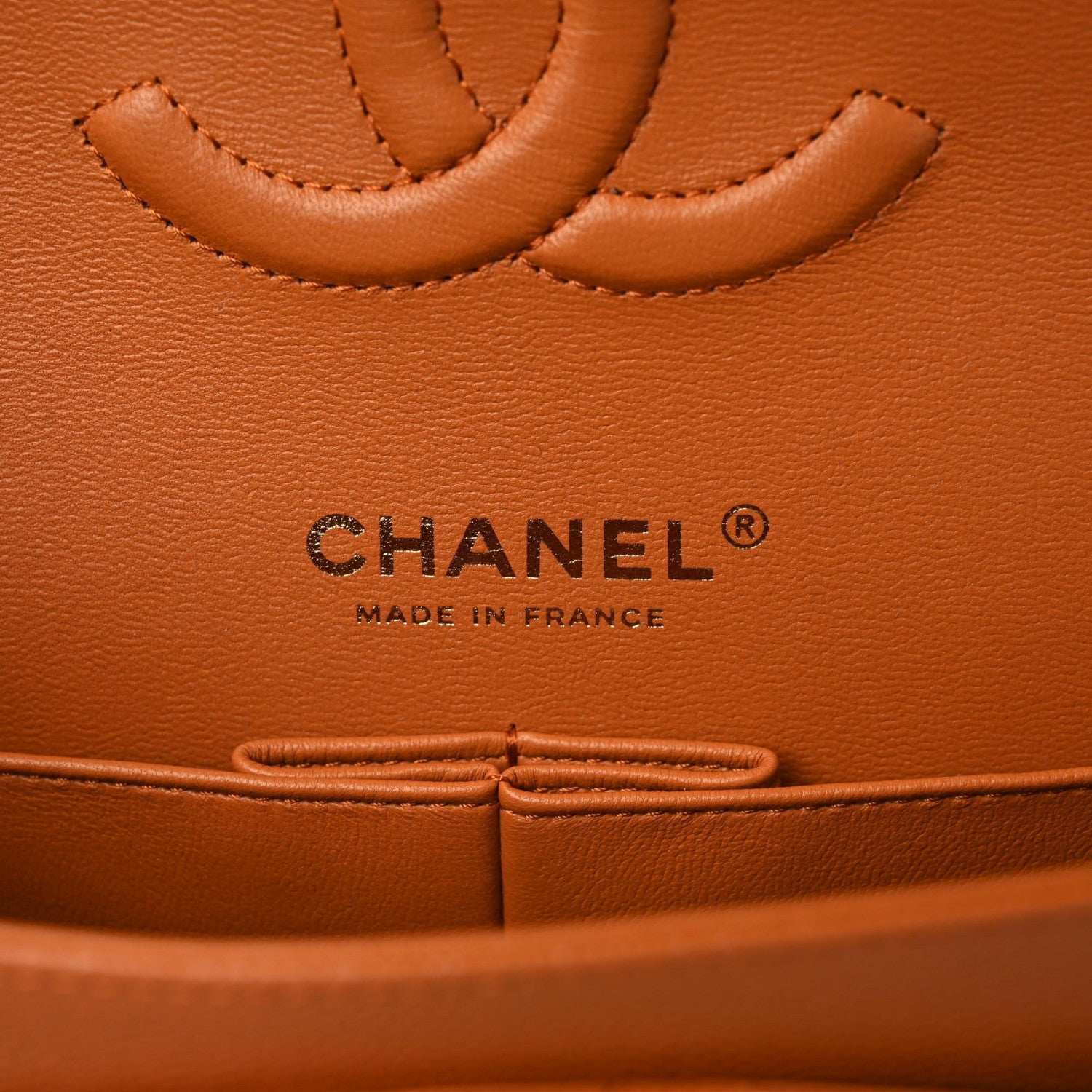 Chanel Caviar Quilted Medium Double Flap Light Brown 9 of 10