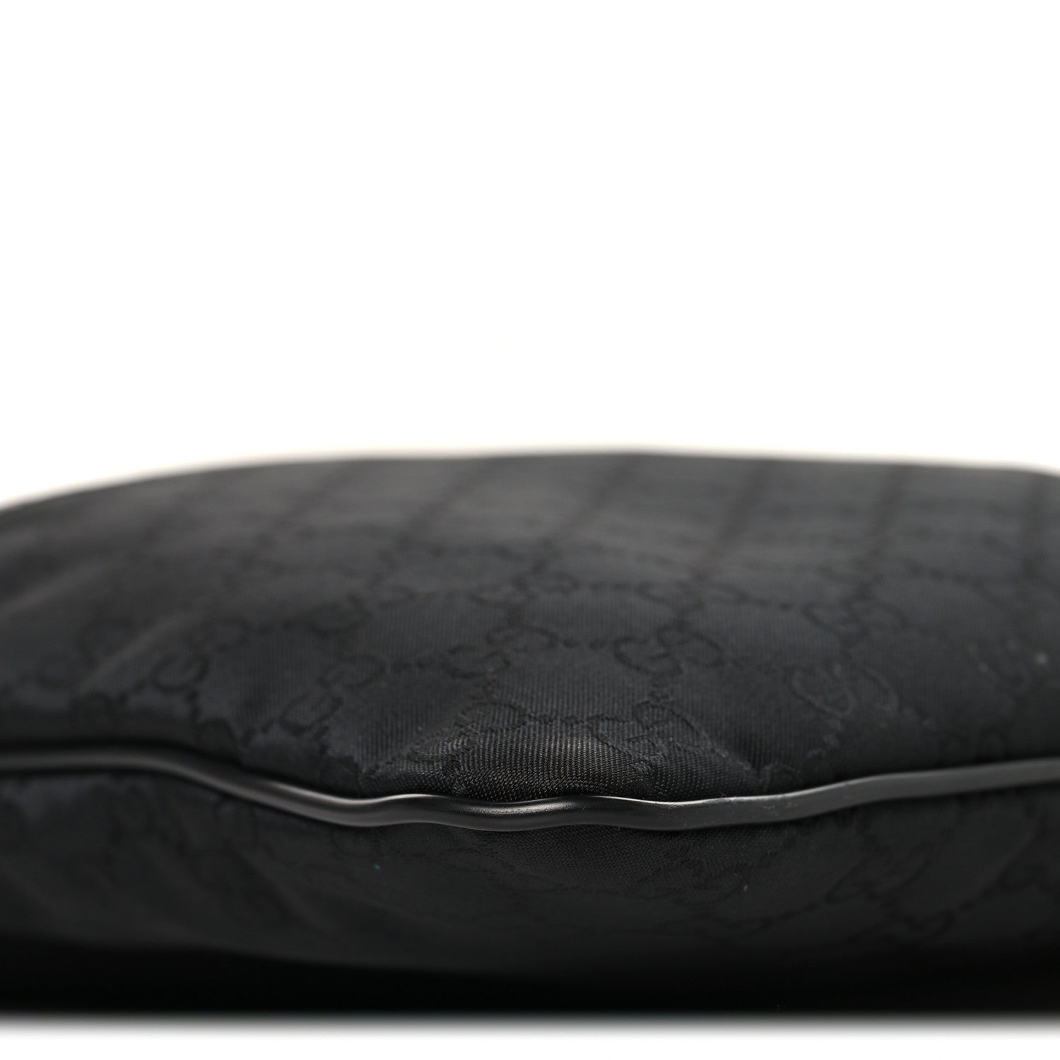 Gucci Nylon Monogram Small Flat Messenger Bag Black 9 of 11