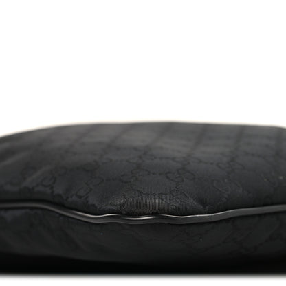 Gucci Nylon Monogram Small Flat Messenger Bag Black 9 of 11