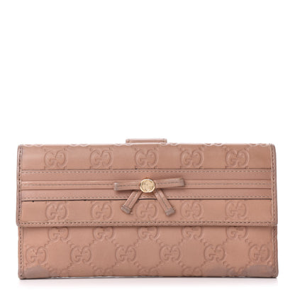 Gucci Guccissima Mayfair Continental Wallet Beige 1 of 8