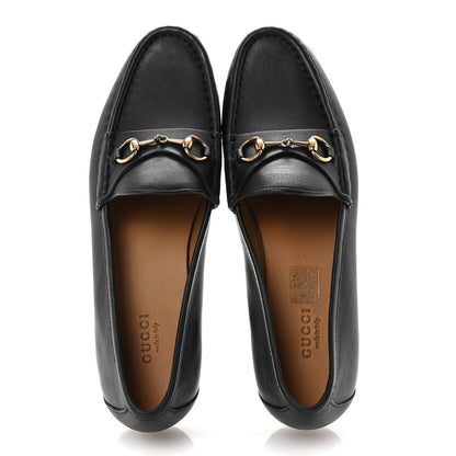 Gucci Calfskin Womens 1953 Horsebit Loafers 38.5 Black 2 of 10