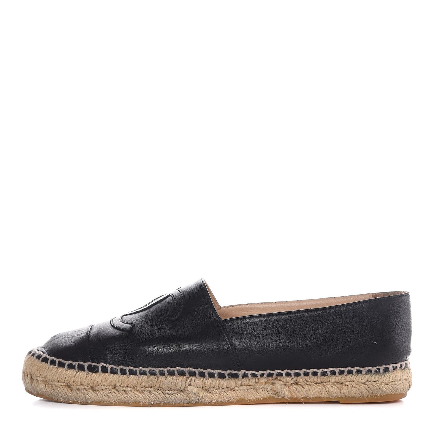 Lambskin CC Espadrilles 41 Black